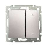 Диммер кнопочный Legrand Valena 400W алюминий 770262