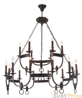 Подвесная люстра Crystal Lux Suerte Brown SP12+6