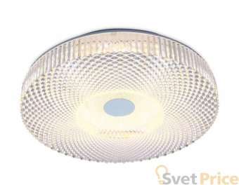 Потолочный светодиодный светильник Ambrella light Orbital Crystal F96 CL 48W D390