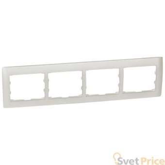 Рамка 4-постовая Legrand Galea Life перламутр 771504