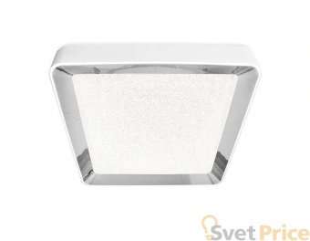 Потолочный светодиодный светильник Ambrella light Orbital Crystal Sand FS1216 WH/CH 72W+29W D500*500