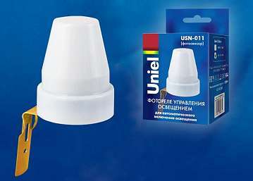 Датчик освещенности (03914) Uniel USN-011-2200W-02/100LUX-WH