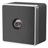 ТВ-розетка оконечная Werkel Gallant графит рифленый WL15-21-01 4690389128301