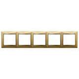 Рамка 5-постовая Legrand Valena матовое золото 770305