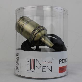 Ретро патрон с подвесом E27 Бронза Sun Lumen 056-649