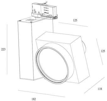Трековый светильник Deko-Light Tuba 003459