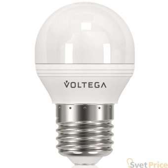Лампа светодиодная Voltega E27 5,4W 4000К матовая VG4-G2E27cold5W 5750