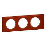 Рамка 3-постовая Legrand Celiane смальта кармин 069473