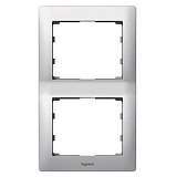 Рамка 2-постовая Legrand Galea Life тертый алюминий 771956