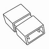 Соединение прямое для светодиодной ленты (UL-00002929) Uniel UTC-K-12/N21 Clear 025 Polybag