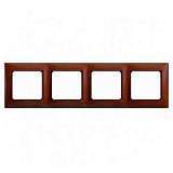 Рамка 4-постовая Legrand Valena тонированное дерево 770314