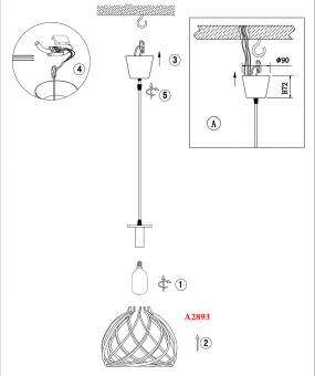 Подвесной светильник Odeon Light Spira 2893/1
