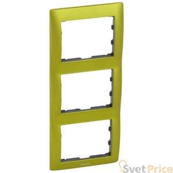 Рамка 3-постовая Legrand Galea Life волшебный зеленый 771927