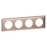 Рамка 4-постовая Legrand Celiane медь 068994