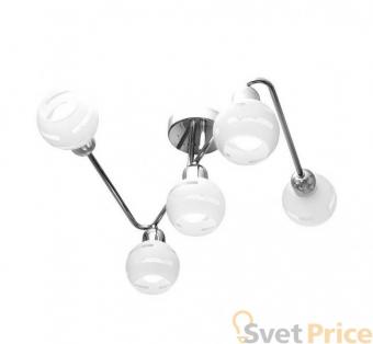 Потолочная люстра IDLamp Agostina 361/5A-Whitechrome