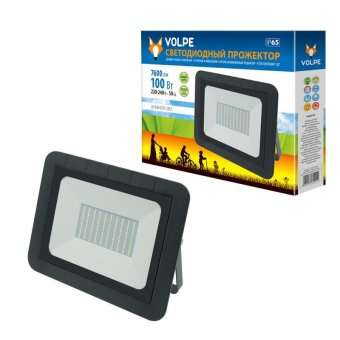 Прожектор светодиодный (UL-00000243) Volpe 100W ULF-Q511 100W/DW IP65 220-240В Black