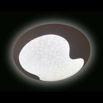 Потолочный светодиодный светильник Ambrella light Orbital Crystal Sand FS1223 WH 48W D400