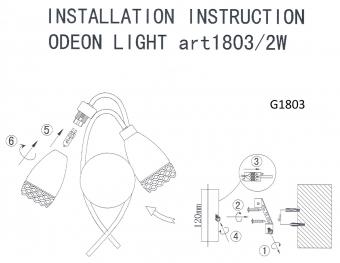 Бра Odeon Light Lerta 1803/2W
