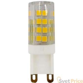 Лампа светодиодная ЭРА G9 5W 4000K прозрачная LED JCD-5W-CER-840-G9