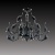 Потолочная люстра Lightstar Cigno Collo Bk 751187 страна Италия Потолочная люстра Lightstar Cigno Collo Bk 751187