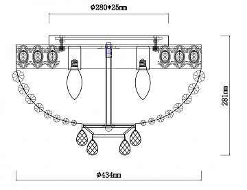 Подвесная люстра Rivoli Vittoria 1014-106