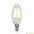 Лампа светодиодная филаментная (UL-00002196) Uniel E14 6W 3000K прозрачная LED-C35-6W/WW/E14/CL GLA01TR