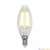 Лампа светодиодная филаментная (UL-00002196) Uniel E14 6W 3000K прозрачная LED-C35-6W/WW/E14/CL GLA01TR