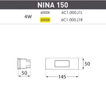 Уличный светодиодный светильник Fumagalli Nina 6C1.000.000.LYJ1L
