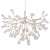 Подвесная люстра Crystal Lux Evita SP63 Gold/Transparent