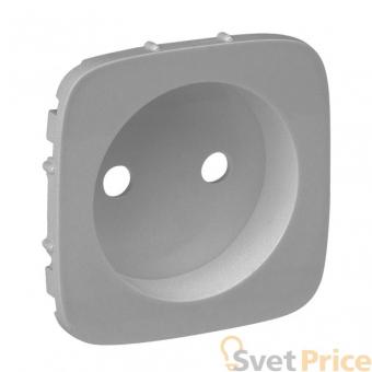 Лицевая панель Legrand Valena Allure розетки б/з алюминий 754977