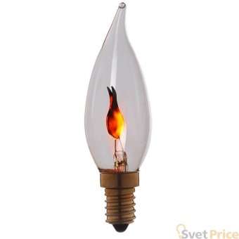 Лампа накаливания E14 3W прозрачная 3503