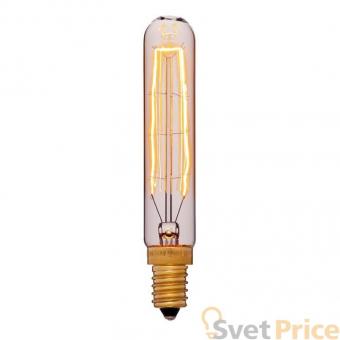 Лампа накаливания E14 40W трубчатая золотая 054-188
