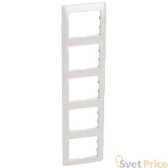 Рамка 5-постовая Legrand Galea Life перламутр 771509