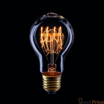 Лампа накаливания E27 40W прозрачная VG6-A19A3-40W 5928