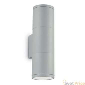 Уличный настенный светильник Ideal Lux Gun AP2 Small Grigio