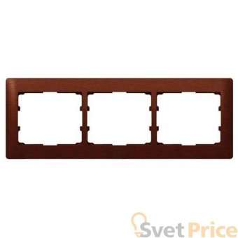 Рамка 3-постовая Legrand Galea Life красное дерево 771983