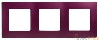 Рамка 3-постовая Legrand Etika сливовая 672563