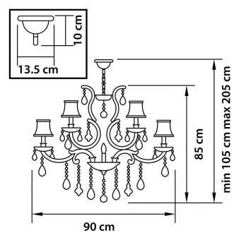 Подвесная люстра Osgona Accia 776194