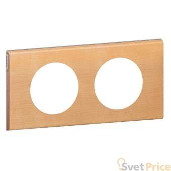 Рамка 2-постовая Legrand Celiane клен 069212