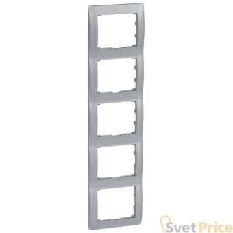 Рамка 5-постовая Legrand Galea Life алюминий 771309