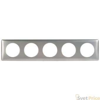 Рамка 5-постовая Legrand Celiane титан 068910