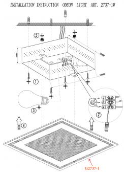 Настенный светильник Odeon Light Ulen 2737/1W