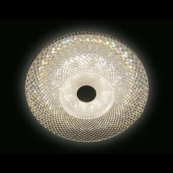 Потолочный светодиодный светильник Ambrella light Orbital Crystal F96 CL 48W D390