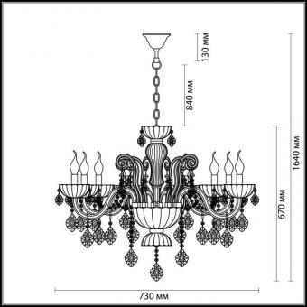 Подвесная люстра Odeon Light Attica 3936/8