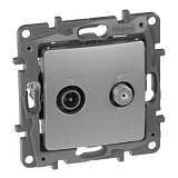 Розетка TV-SAT Legrand Etika алюминий 672457