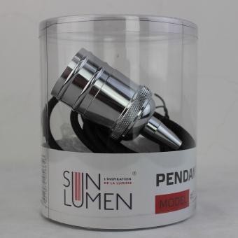 Ретро патрон с подвесом E27 Хром Sun Lumen 056-656