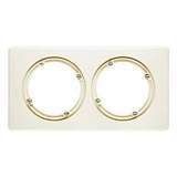 Рамка 2-постовая Legrand Celiane слоновая кость 069082