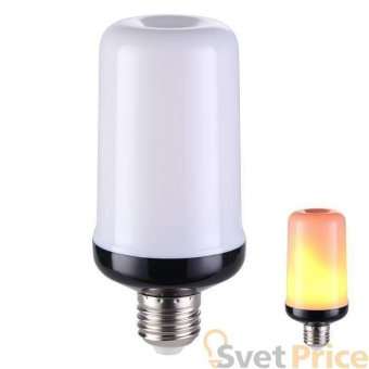 Лампа светодиодная E27 7W с эффектом пламени 358136