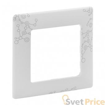 Рамка 1-постовая Legrand Valena Life Эл Грей белый 754121