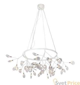 Подвесная светодиодная люстра Crystal Lux Evita SP45 D White/Transparent
